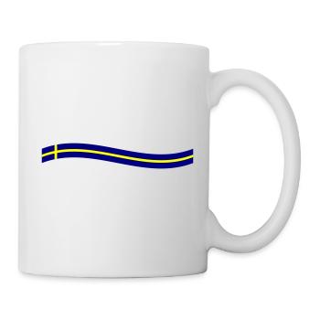 Schweden Flagge Symbol - Tasse - Weiß - Rechts