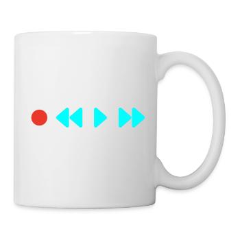 Kassettenkinder - Tasse - Weiß - Rechts