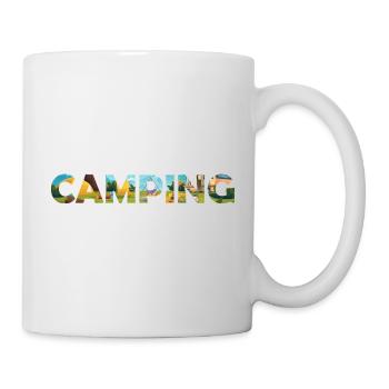 Camping Hoodie – Outdoor Lover Hoodie – Vanlife - Mug - white - Right