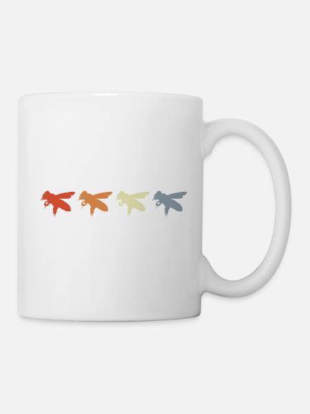 Honigbiene Vintage Look - Tasse - Weiß