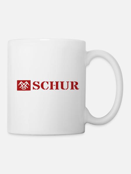 Schur Begrüßung im Siegerland Farben variabel - Tasse - Weiß