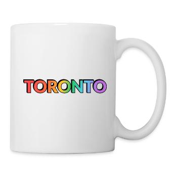 Toronto Rainbow – Happy Pride - Tasse - Weiß - Rechts