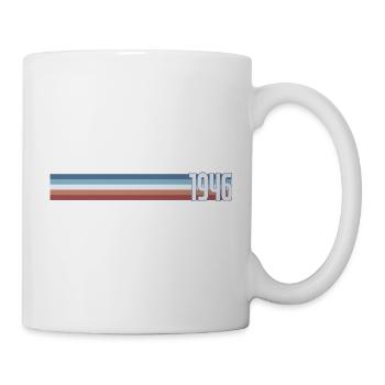 Vintage Coffee 80 Jahre achtzigjährige Party 1946 - Tasse - Weiß - Rechts