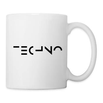 Logo de musique Minimal Techno - Mug blanc - blanc - Droite
