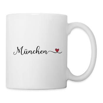 München Herz - Tasse - Weiß - Rechts