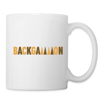 backgammon - Mug blanc - blanc - Droite