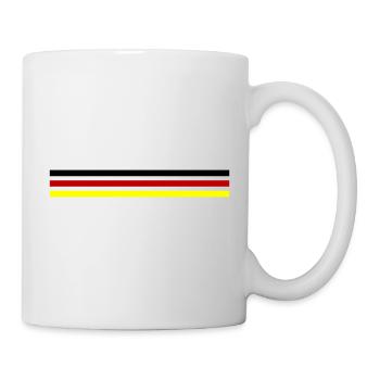 Deutschland Fahne - Tasse - Weiß - Rechts