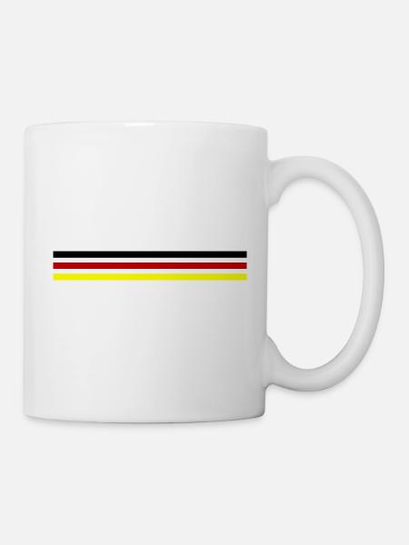 Deutschland Fahne - Tasse - Weiß