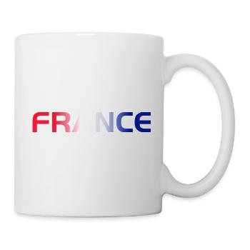 France Football Flag Shirt Soccer Shirt French Tee - Tasse - Weiß - Rechts