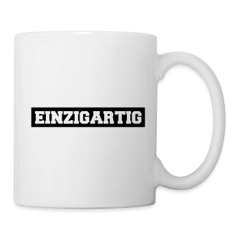 einzigartig - Tasse - Weiß - Rechts
