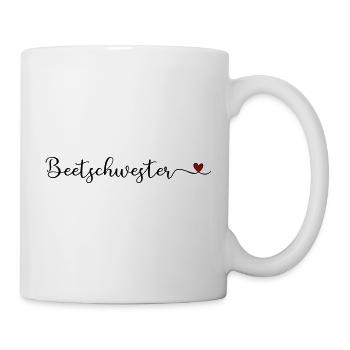 Beetschwester - lustiges Garten Design für Gärtner - Tasse - Weiß - Rechts