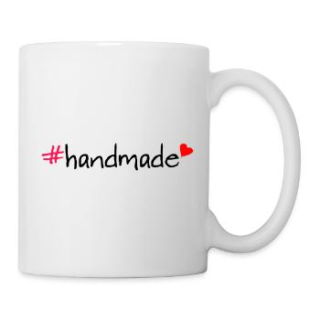Handmade Hashtag Saying T-Shirt - Mug - white - Right