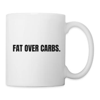 LES GRAISSES PLUTÔT QUE LES GLUCIDES | T-shirt Carnivore | Vie Haute en Graisse - Mug blanc - blanc - Droite