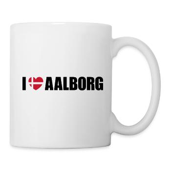 I love Aalborg Dänemark - Tasse - Weiß - Rechts