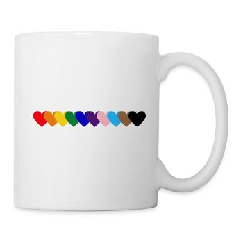 Regenbogen_Herzen_Pride - Mug - white - Right