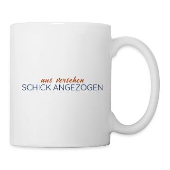 Aus Versehen schick angezogen – Statement - Tasse - Weiß - Rechts