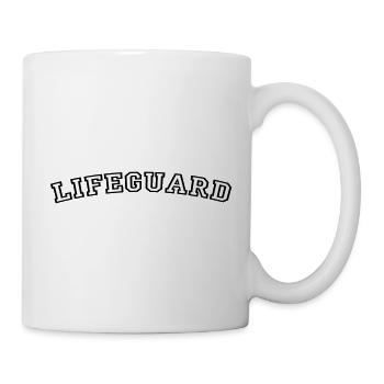 Lifeguard College Font Typography - Mug - white - Right