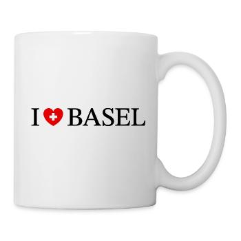 I love Basel Schweiz - Tasse - Weiß - Rechts