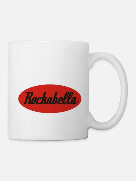 Rockabella Rockabilly Psychobilly Rock and Roll - Mug blanc - blanc