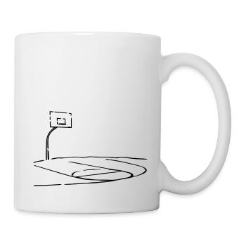 basket-ball court - Mug blanc - blanc - Droite