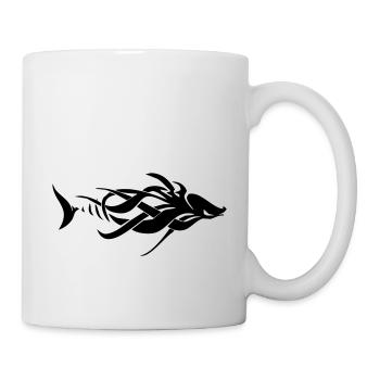 Fisch Tribal - Tasse - Weiß - Rechts
