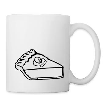 Slice of pumpkin pie - Mug - white - Right
