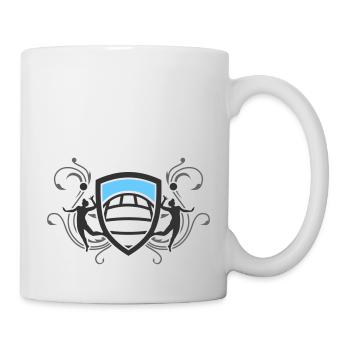 volleyball_wappen_v3_3c - Mug - white - Right