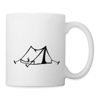 Zelt - Tasse - Weiß - Rechts