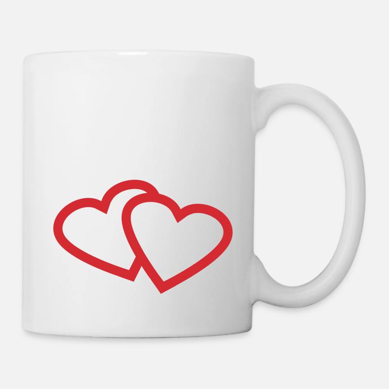 heart - Mug - white