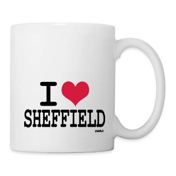 ich liebe by wam sheffield - Tasse - Weiß - Rechts