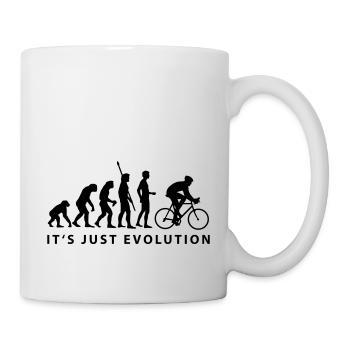 biker evolution - Mug blanc - blanc - Droite
