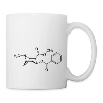 Kokain chemische Formel - Tasse - Weiß - Rechts