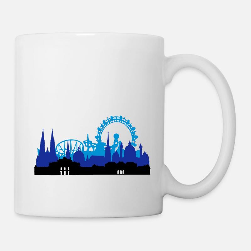 Wien Skyline - Tasse - Weiß
