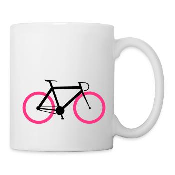 Rennrad - Fixie Bike - Tasse - Weiß - Rechts