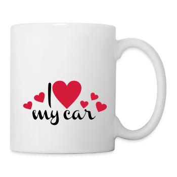 Auto - Tasse - Weiß - Rechts