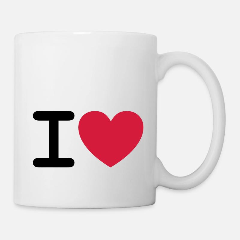 I *heart* - Tasse - Weiß