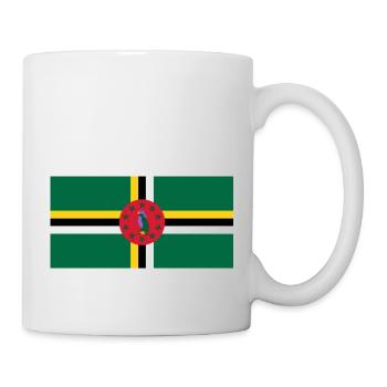 Flag of Dominica, Drapeau de la Dominique - Mug blanc - blanc - Droite