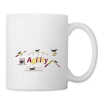 Agility equipment with Titel.png - Mug - white - Right