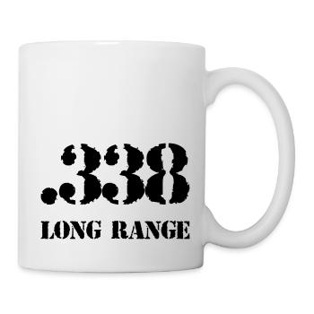 338 guns sniper shooting - Mug - white - Right