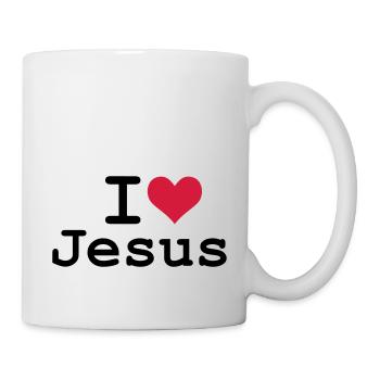 I Love Jesus - Tasse - Weiß - Rechts