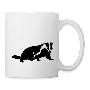 Dachs - Tasse - Weiß - Rechts