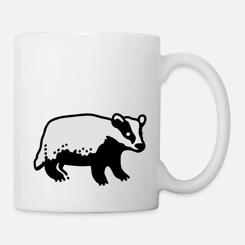 Dachs - Tasse - Weiß