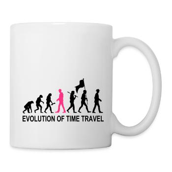 Evolution Time Travel 2C w. Text - Tasse - Weiß - Rechts