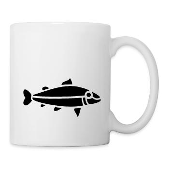"Celtic" Fish - Tasse - Weiß - Rechts