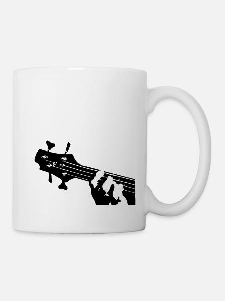 guitare basse - Mug blanc - blanc