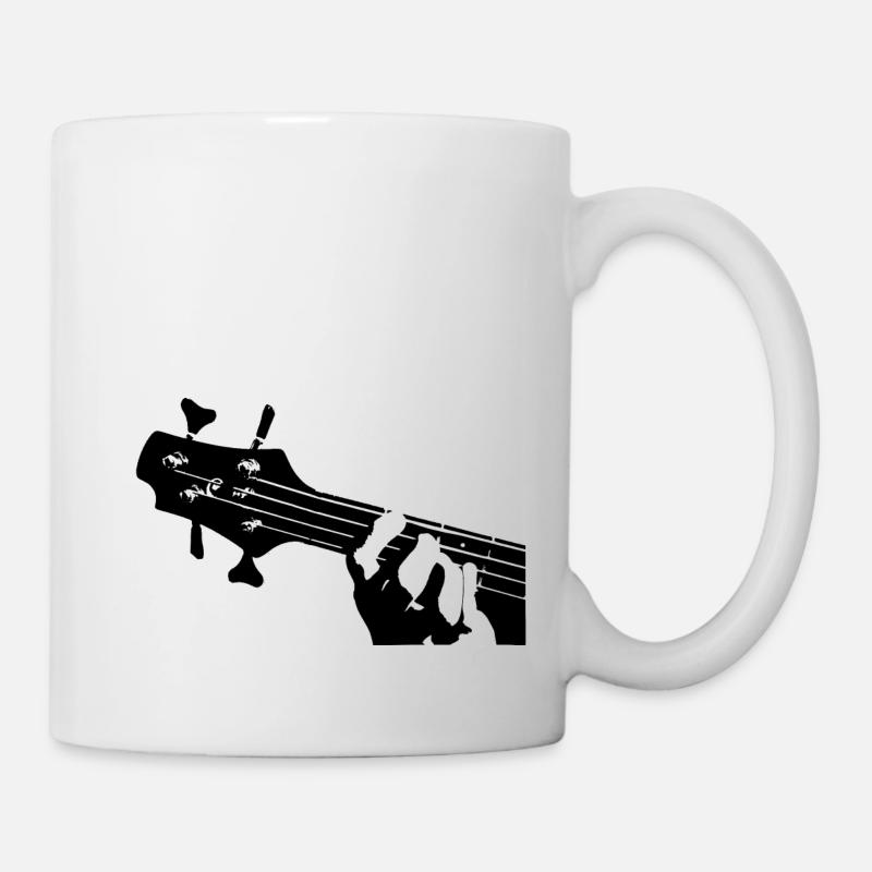 guitare basse - Mug blanc - blanc