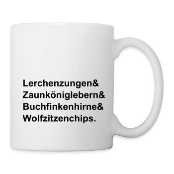 Lerchenzungen - Tasse - Weiß - Rechts