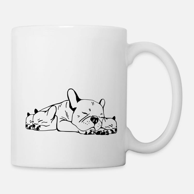 French Bulldog Mama - Tasse - Weiß
