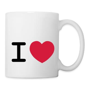 design i love - Mug blanc - blanc - Droite