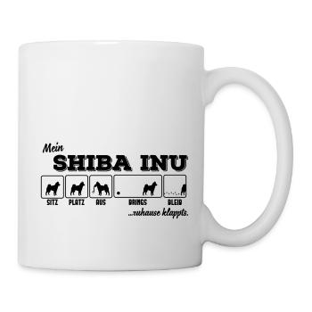 Mein Shiba Inu - zuhause klappts - Tasse - Weiß - Rechts
